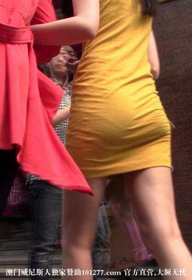 黄色T恤白色热裤长发女友【13P】