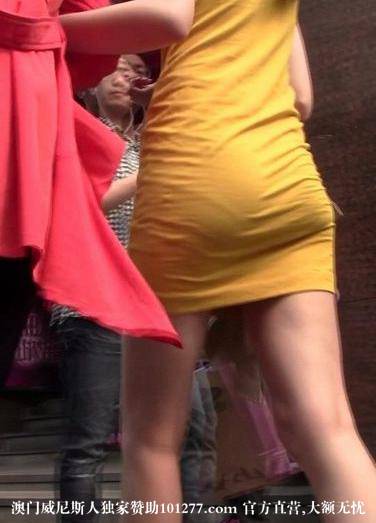 黄色紧身连衣包臀美少妇【14P】