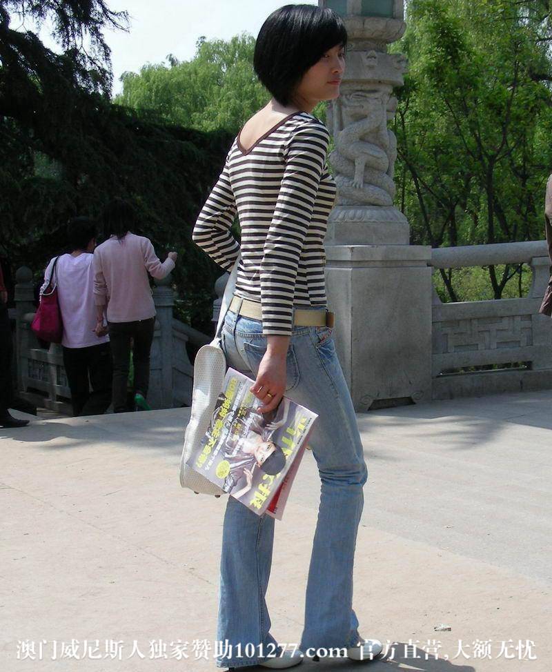 浅蓝色牛仔裤女大学生【11P】