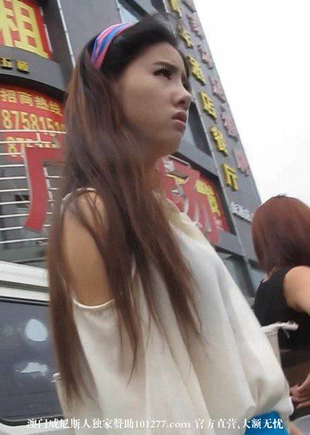 极品蓝色包臀裙美女，脸蛋长的很漂亮[10P]